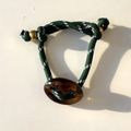 Hunter Green Paracord with Tiger Eye Mariner Bracelet
