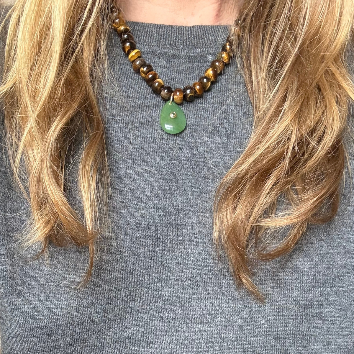 Tiger Eye Bead with Aventurine