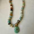 Amazonite Necklace with Amazonite Teardrop