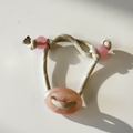Beige Paracord with Rose Quartz Mariner