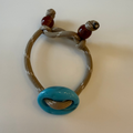 Beige Paracord with Turquoise Mariner Bracelet
