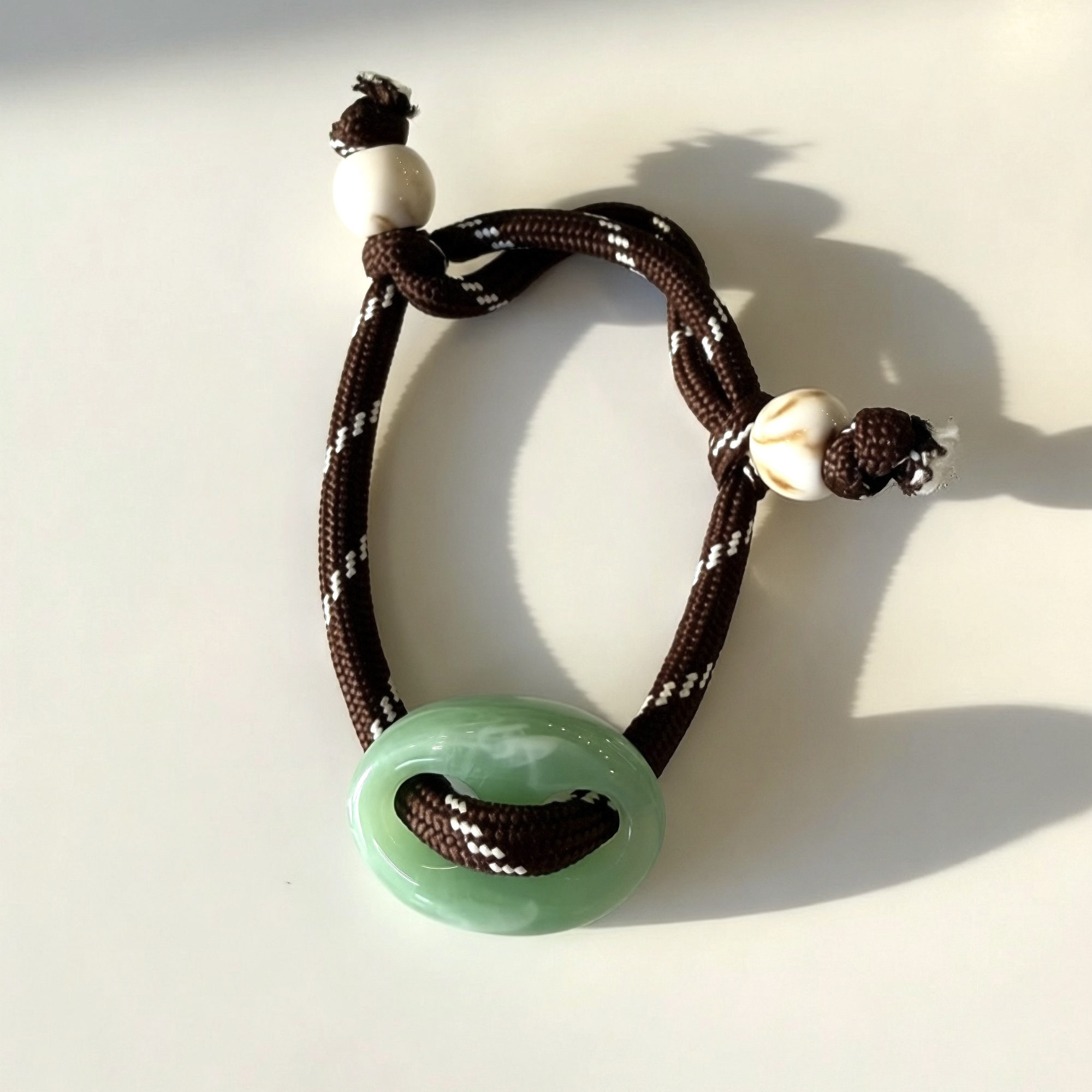 Brown Paracord with Aventurine Mariner Bracelet