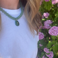 Aventurine Beads with Aventurine Teardrop