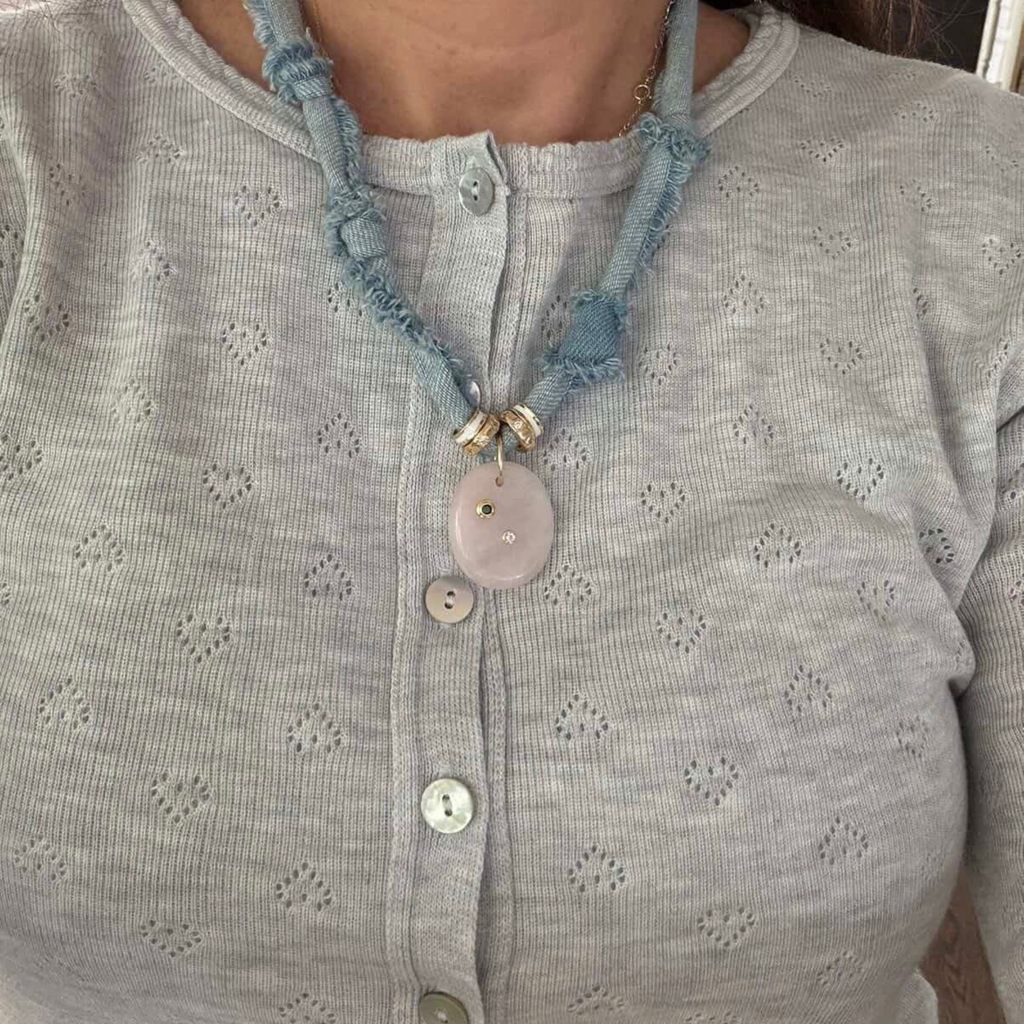 Light Denim - Rose Quartz