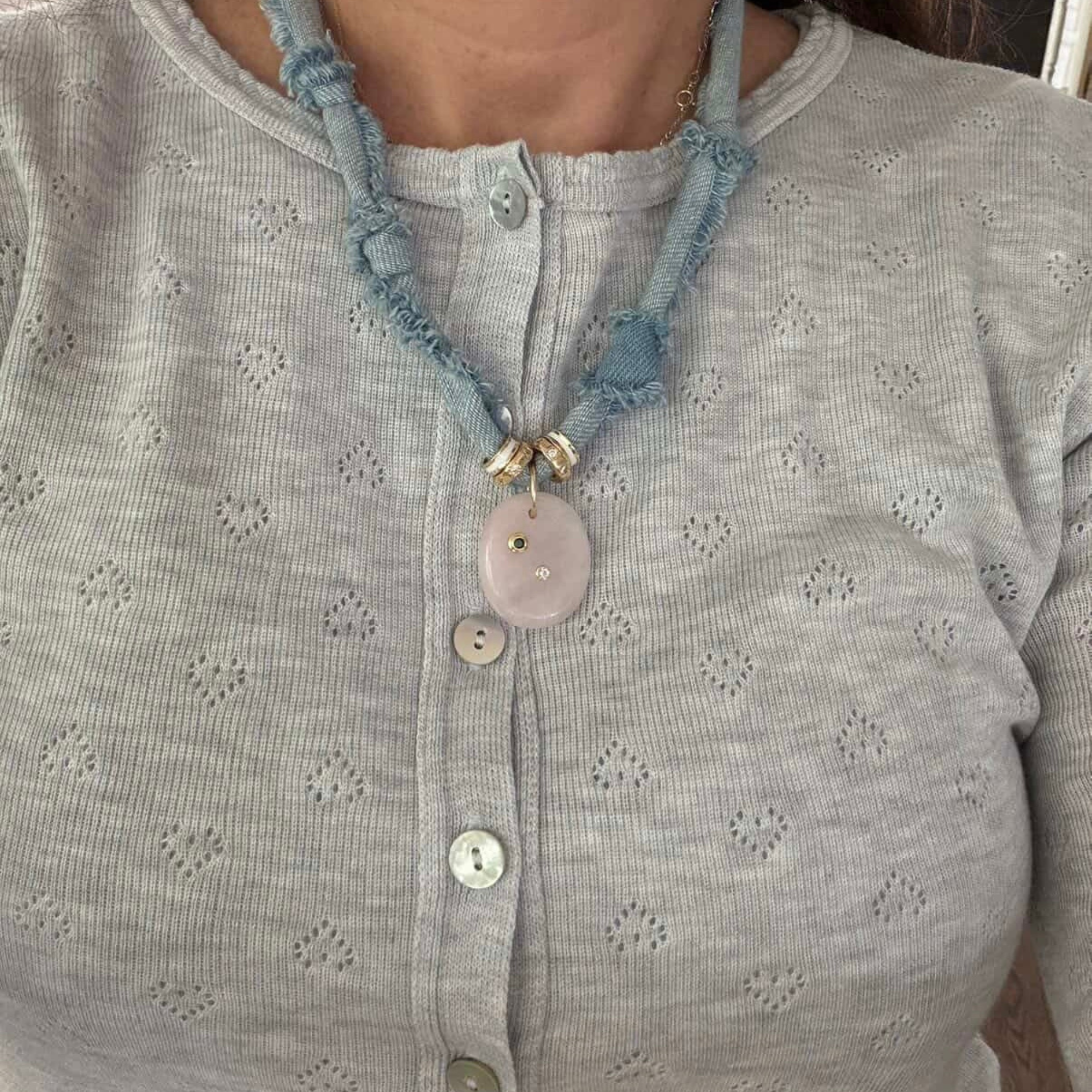 Light Denim - Rose Quartz