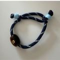 Navy Paracord with Tiger Eye Bead Bracelet