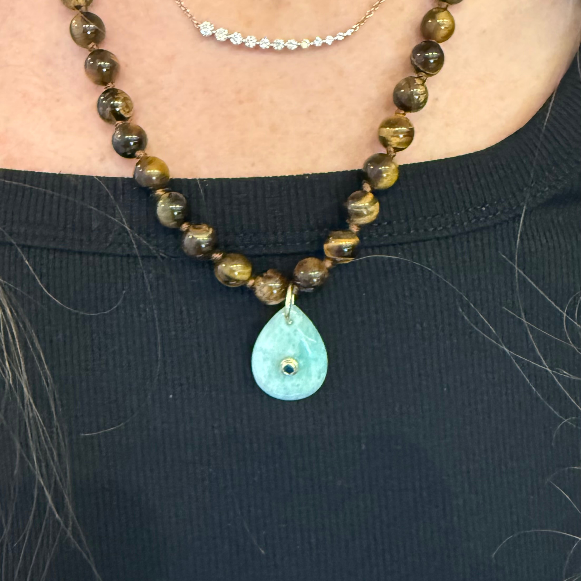 Tiger Eye Beads with Aventurine