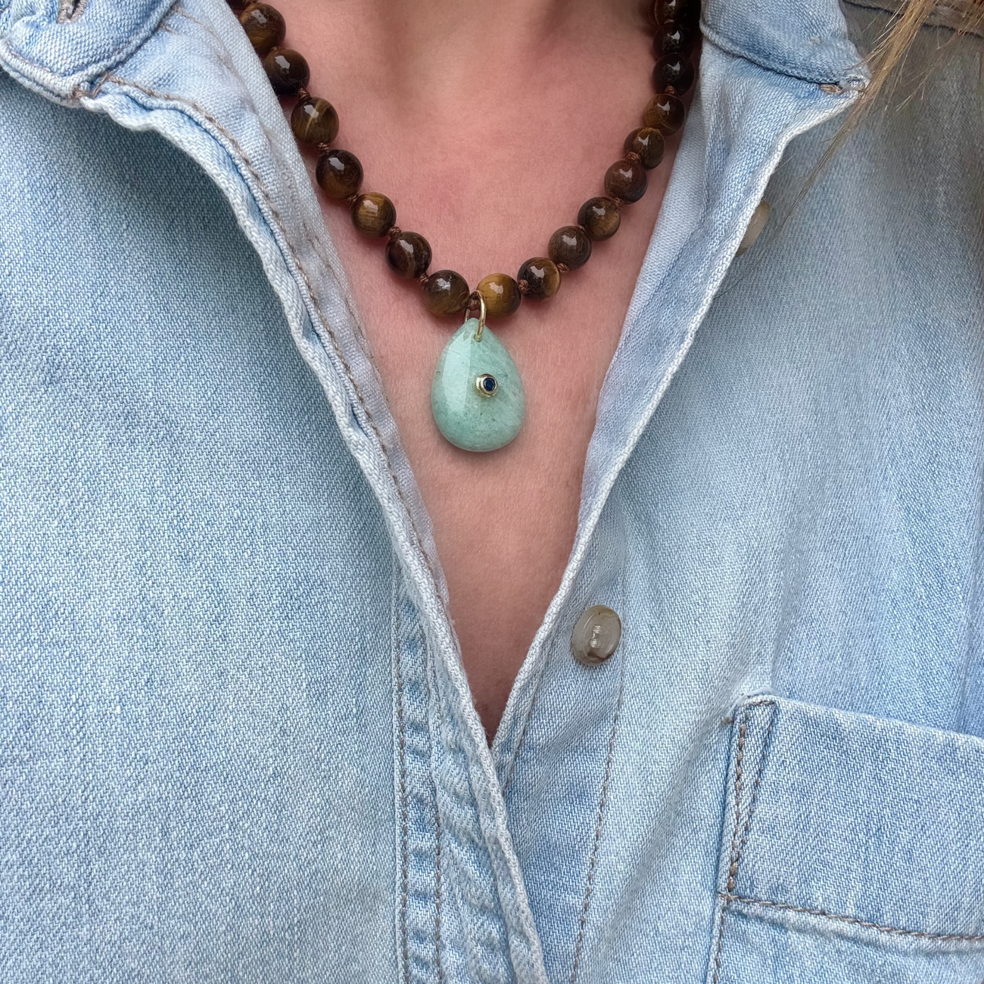 Tiger Eye Beads with Aventurine