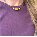Leather with Tiger Eye Bead