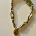 Beige Bandana with Topaz Stone