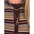 Gold Chain - Tiger Eye Donut