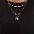 Black Paracord - Black Onyx Stone