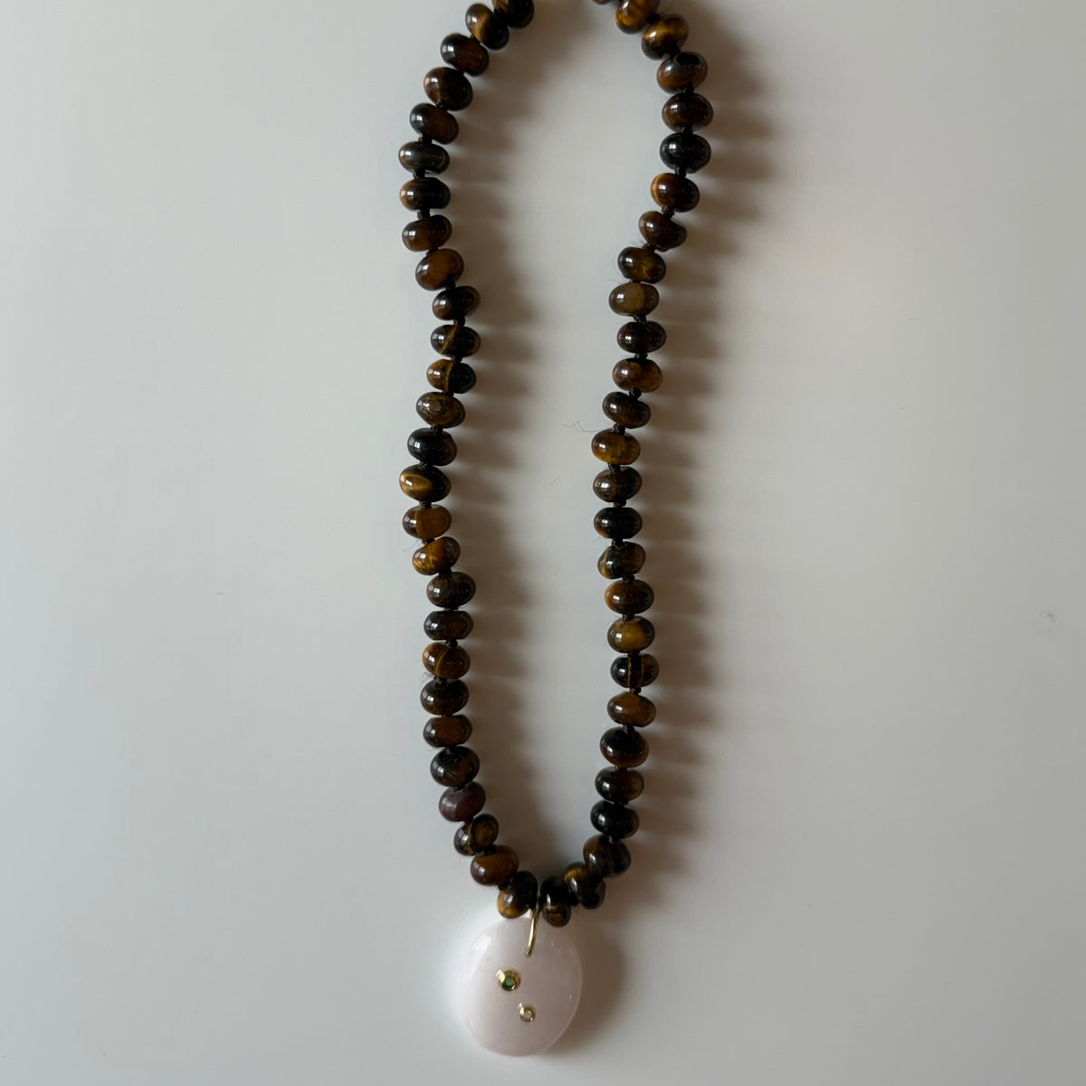 Tiger Eye Beads with Rose Quartz