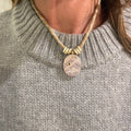 Beige Paracord - Rose Quartz Stone
