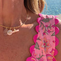 Gold Choker - Pink and Pearl 3 Charm Combo