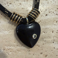 Black Paracord - Black Onyx Heart
