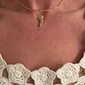 Gold Choker - Gold Fish Charm