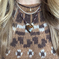 Brown Paracord - Tiger Eye Heart