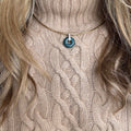 Gold Choker - Onyx Donut Charm