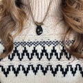 Beige Paracord - Black Onyx Stone