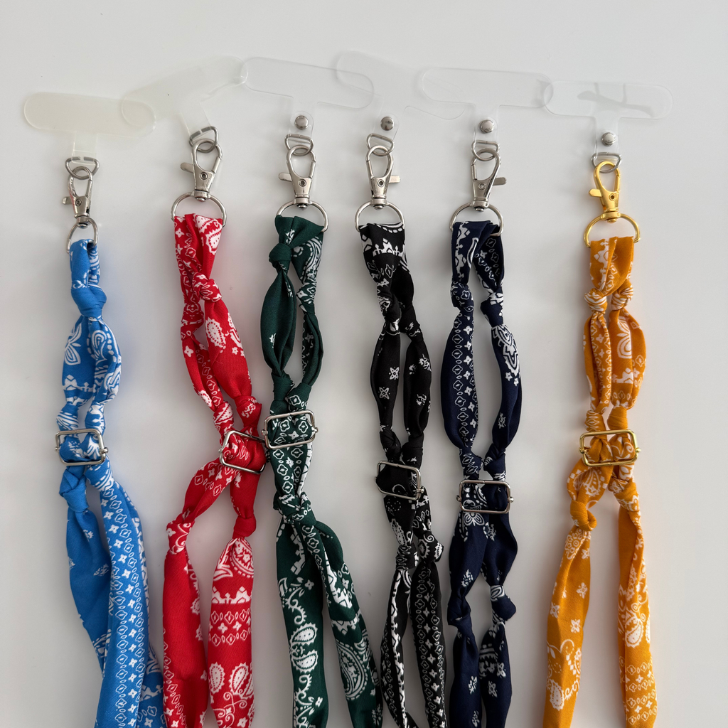 Bandana Phone Wristlet - Blue