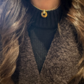 Gold Choker - Tiger Eye Donut