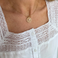 Gold Chain - Cats Eye Pendant