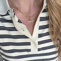 Paperclip Chain Toggle Necklace